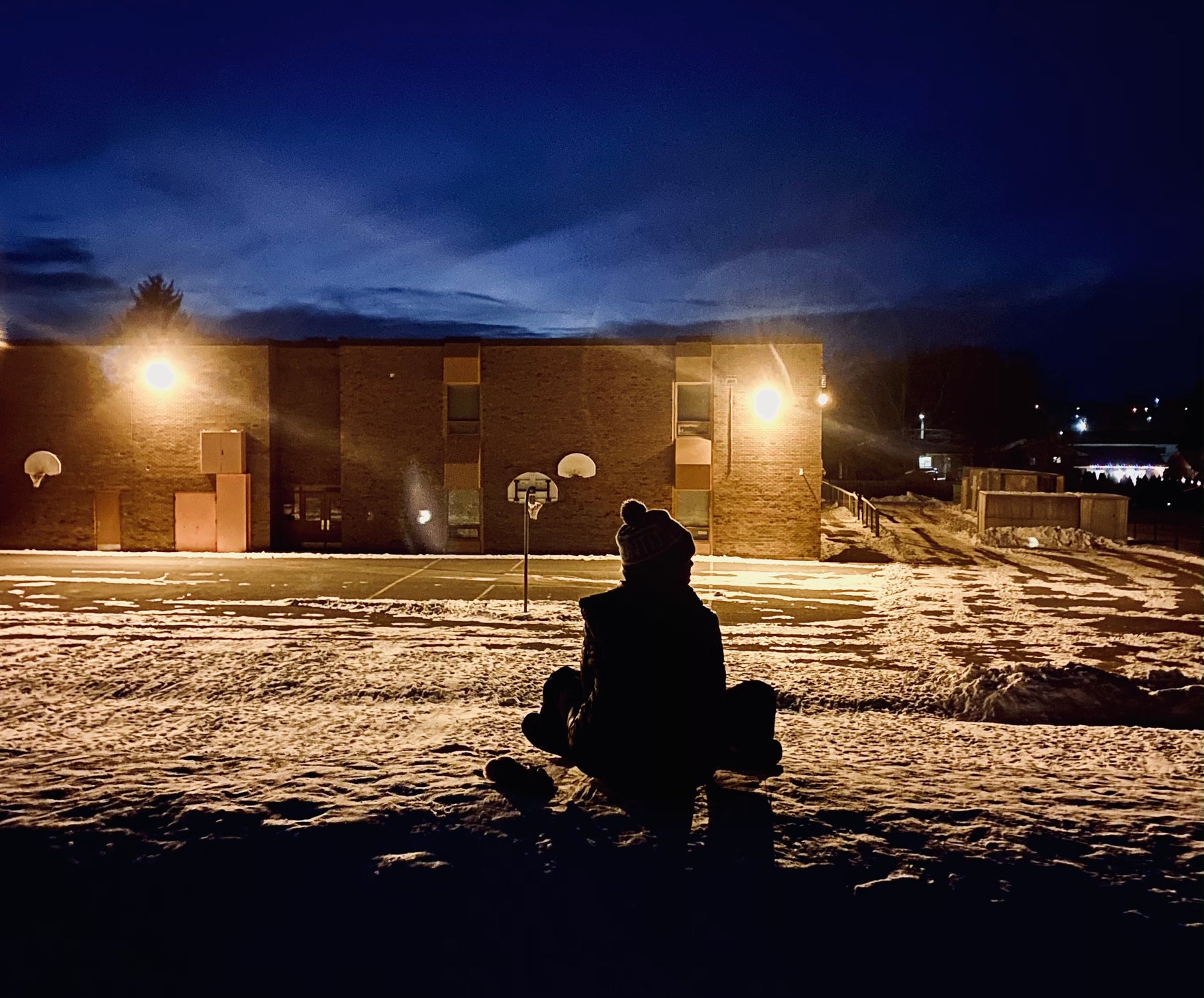 Nighttime Tobogganing and Pasta, the Perfect Combo of Excitement and Comfort