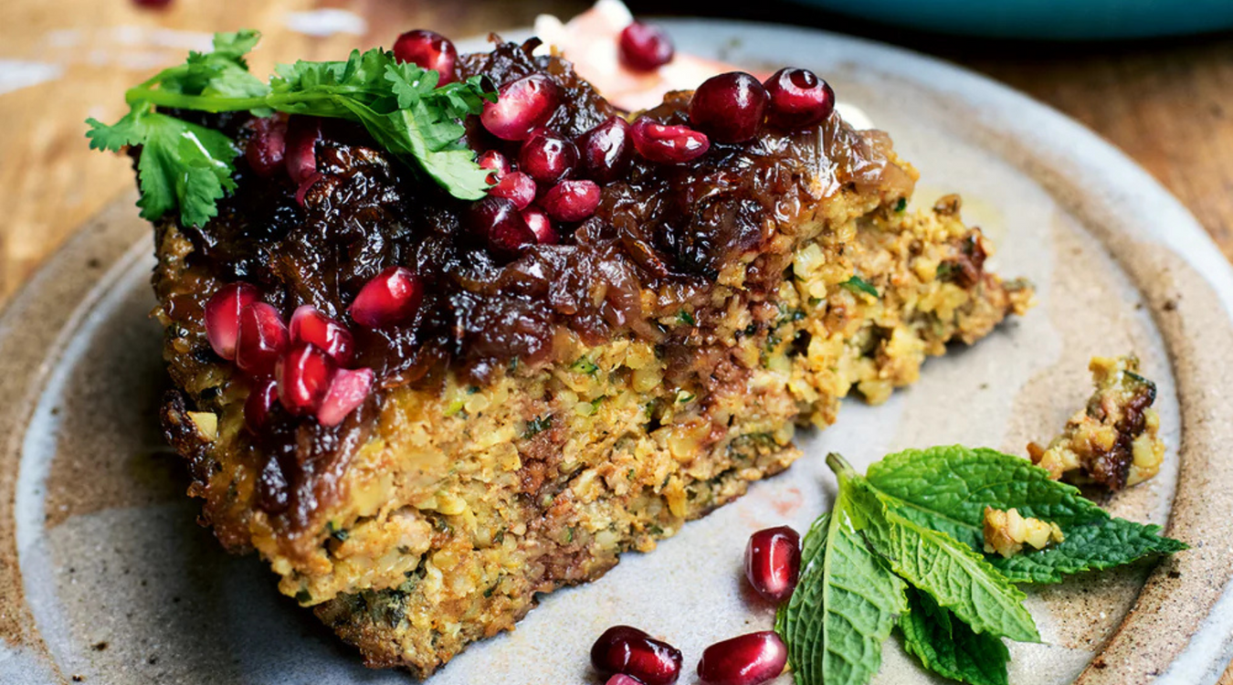 Ottolenghi’s Shawarma Meatloaf with Caramelized Onions