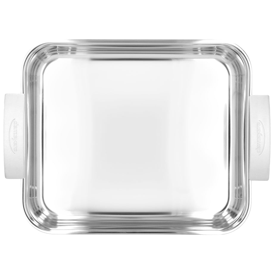 DEMEYERE Industry 5 39 X 33 cm 18/10 Stainless Steel Rectangular Roaster + Grid, Silver