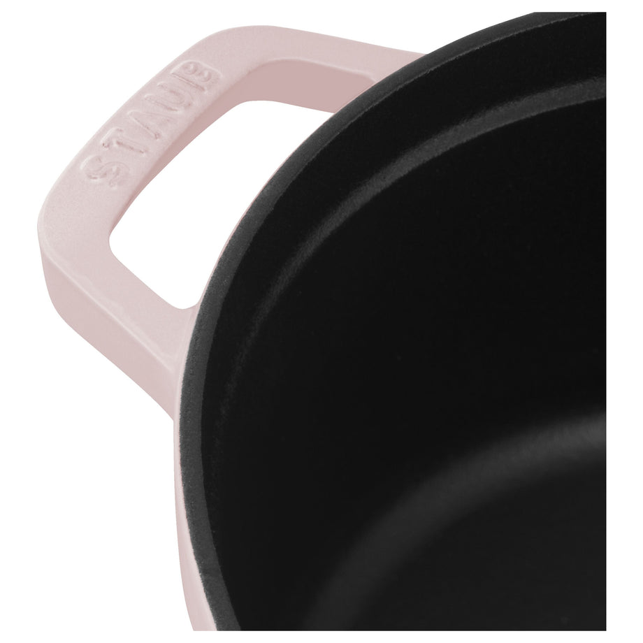 STAUB La Cocotte 2.5 L Cast Iron Round Cocotte, Sorbet Rose