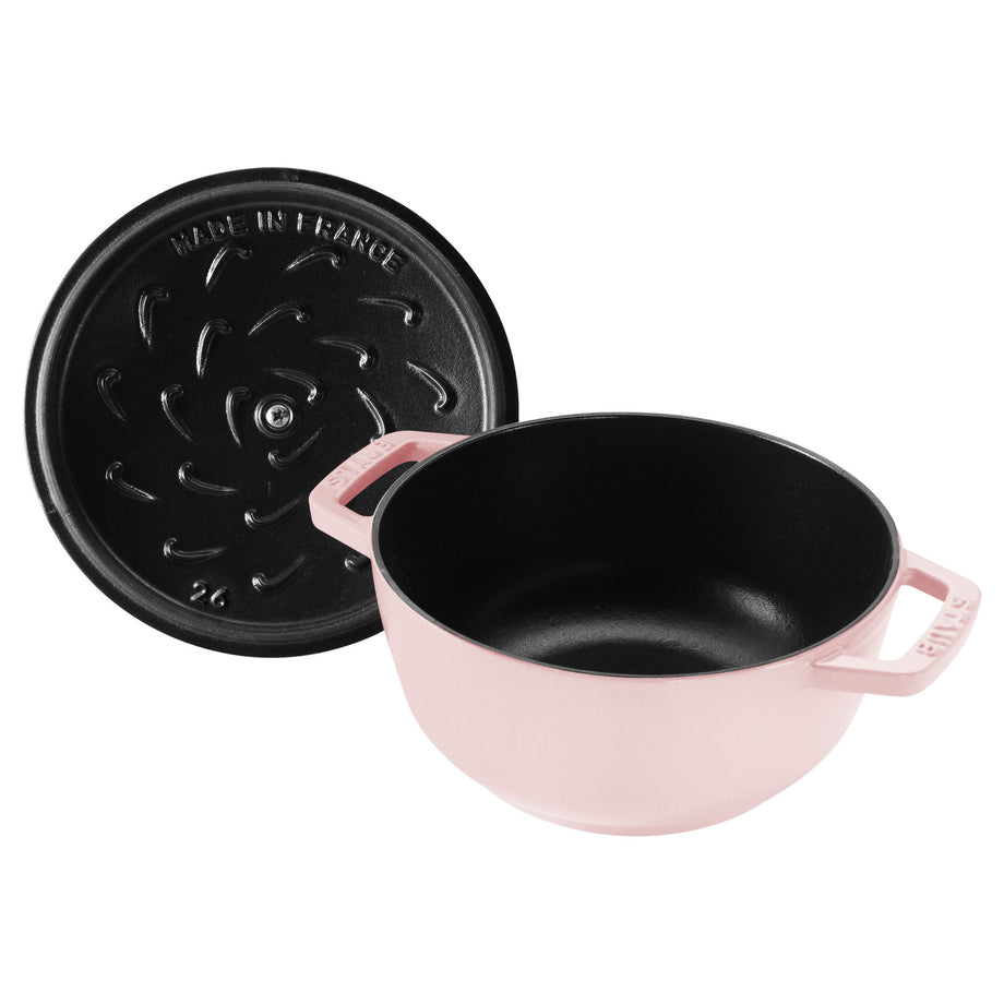 STAUB La Cocotte 4.8 L Cast Iron Round French Oven, Sorbet Rose