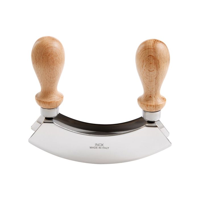 Fantes Aunt Marisa's Double Mezzaluna Chopper Rocking Knife, 5.5in