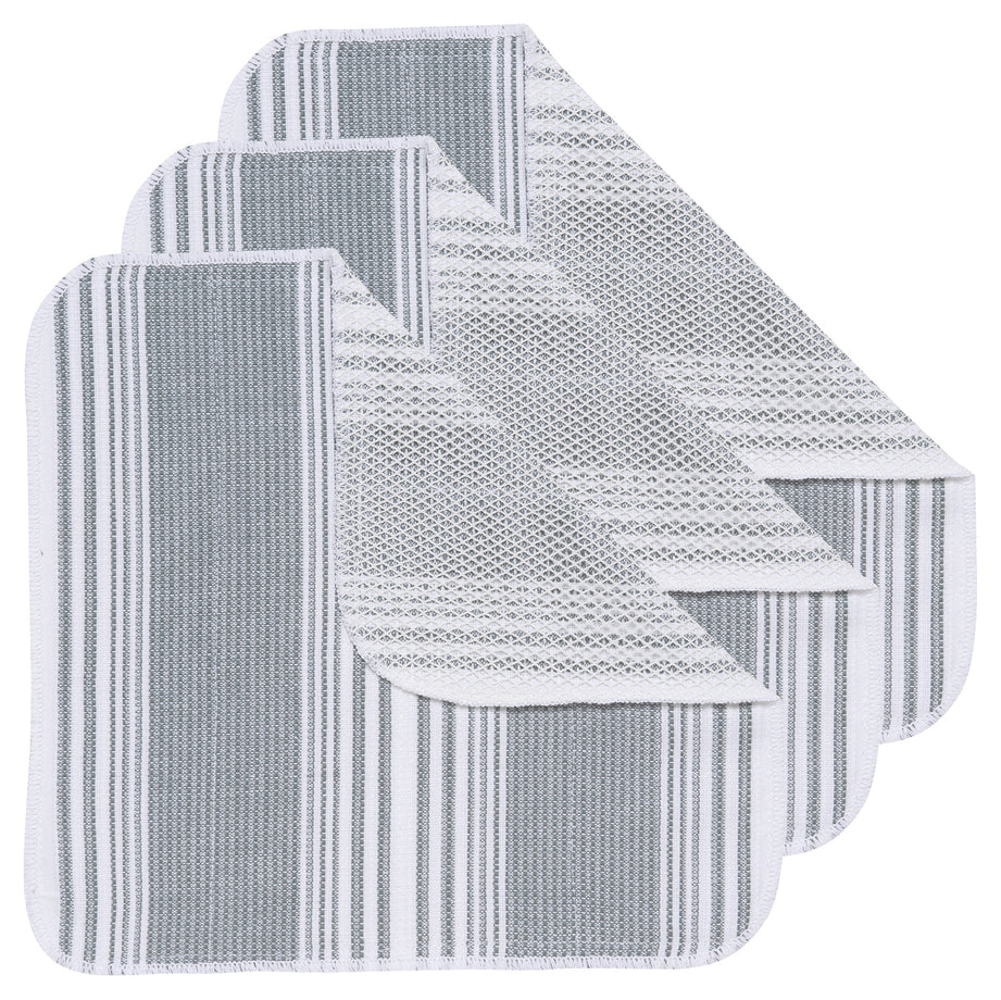 Now Designs Scrub-It Dishcloths Set of 3 / London Gray
