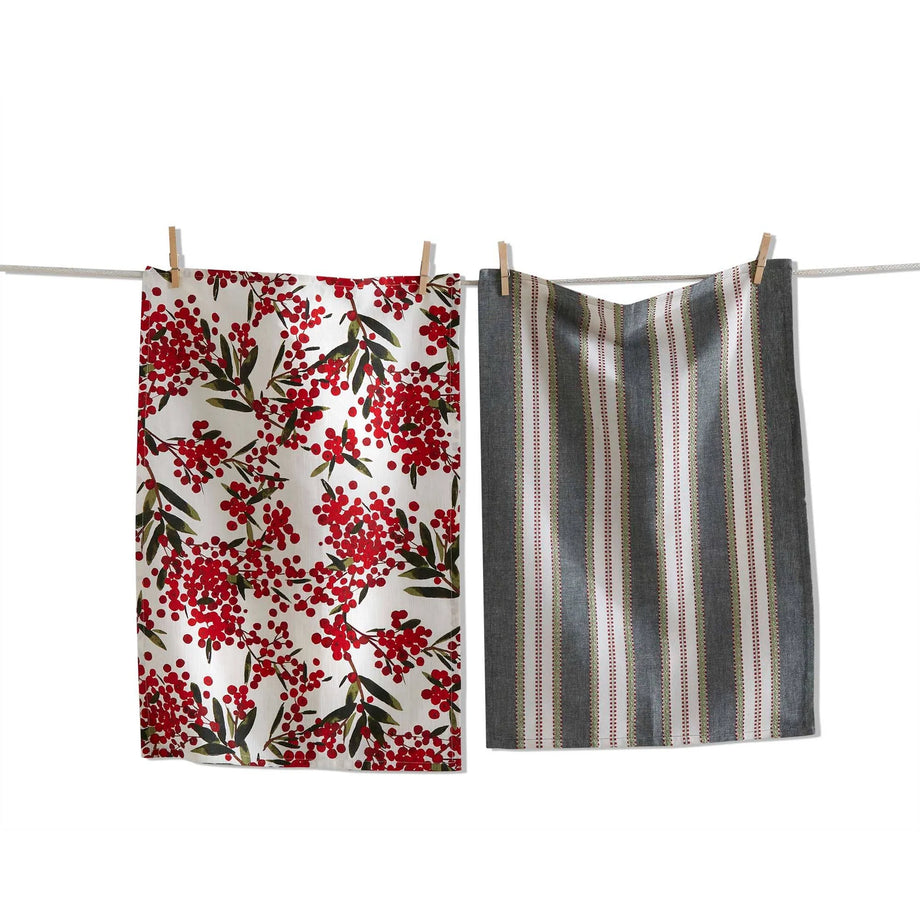 TAG Sprig Dishtowel set of 2 - Multi