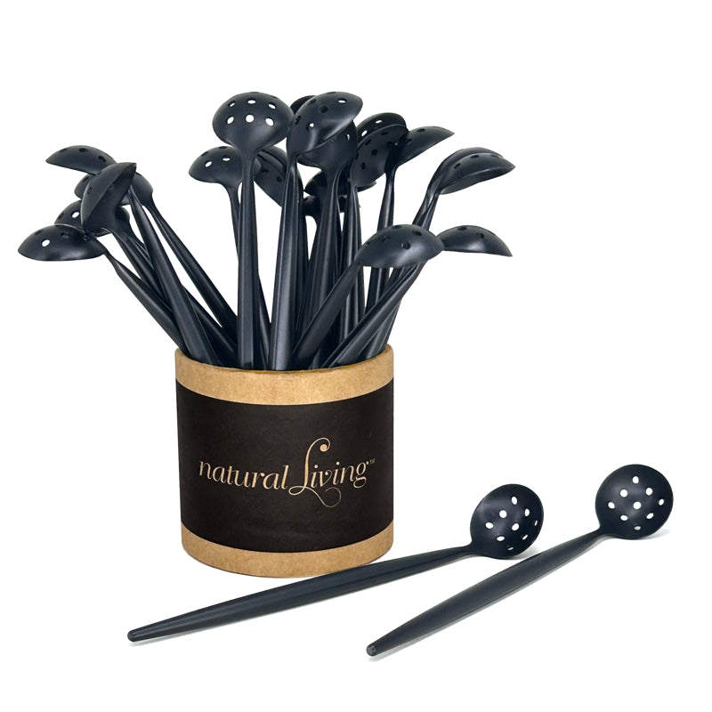 Natural Living Olive Spoon - Black