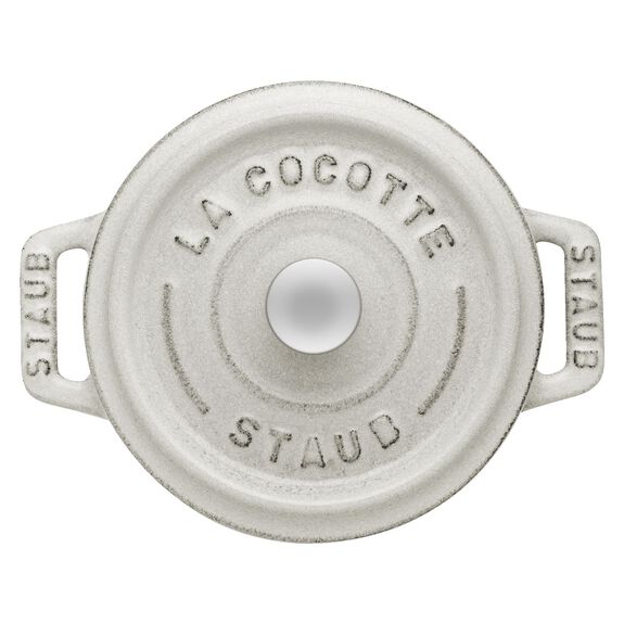 STAUB Cast Iron Mini Cocotte  - 250ml - White Truffle