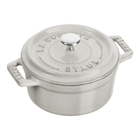 STAUB Cast Iron Mini Cocotte  - 250ml - White Truffle