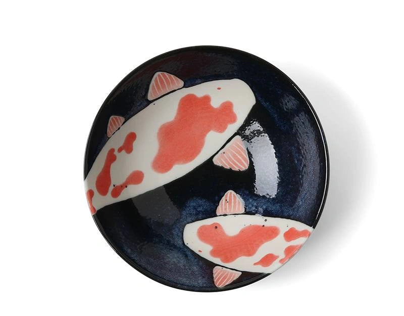 Miya Namako Koi Shallow Bowl - 5.75"
