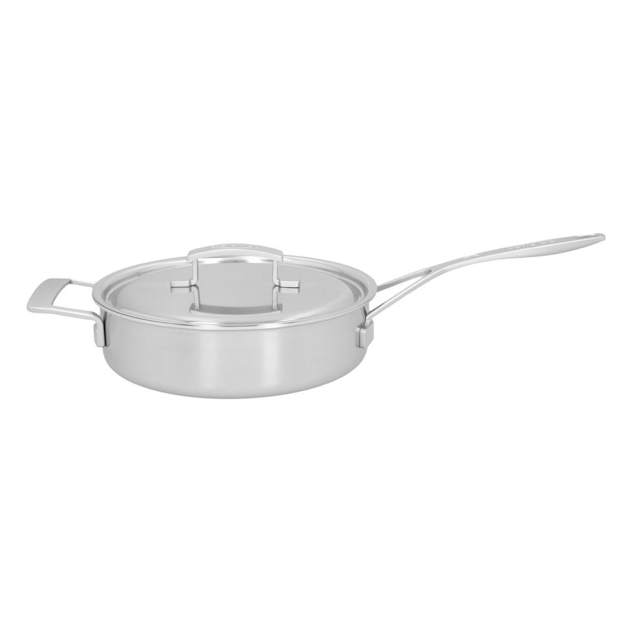 DEMEYERE Industry 5-Ply 3-qt Stainless Steel Saute Pan with Handle Helper
