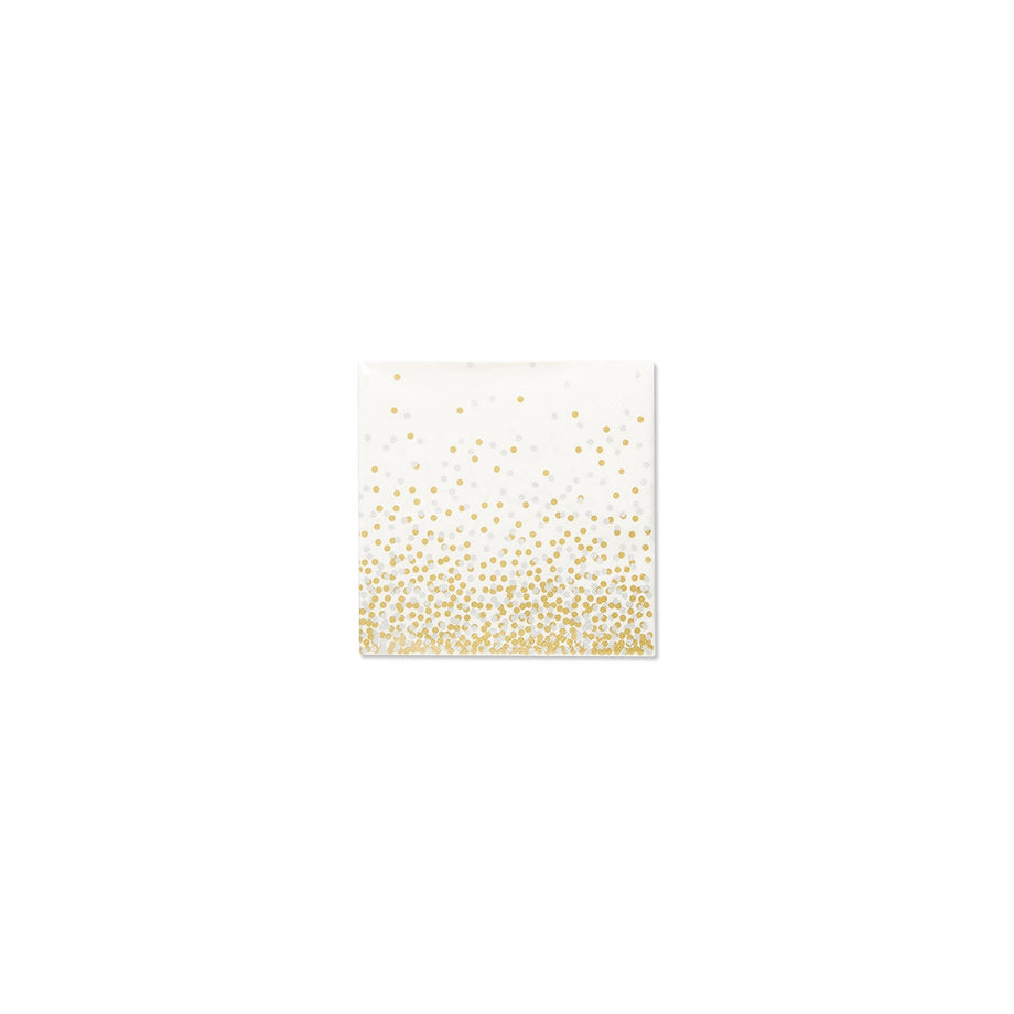 Harman Confetti Cocktail Napkin 20Pk - Metallic