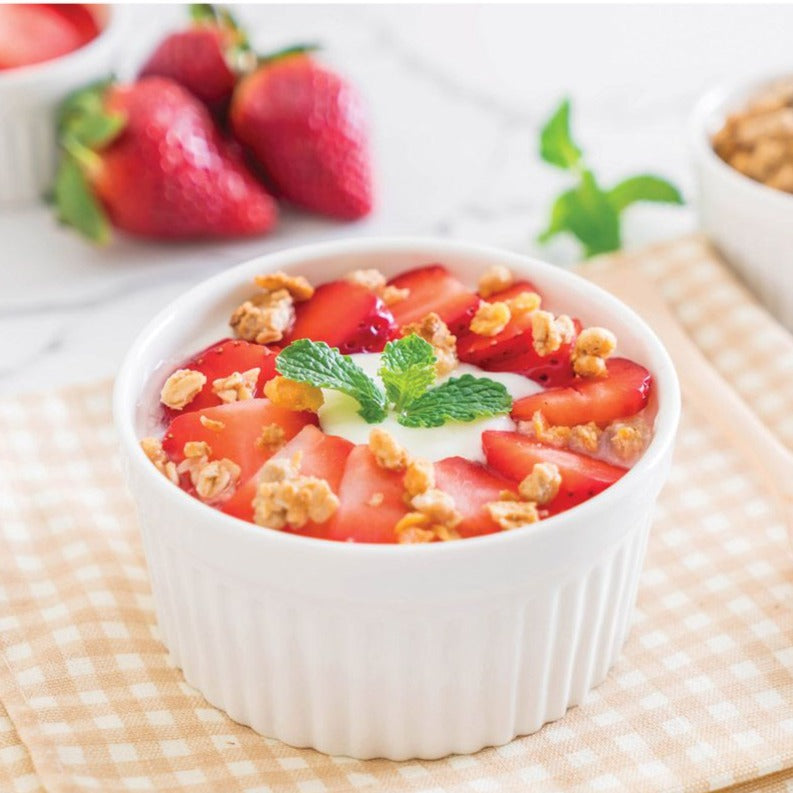 HIC White Soufflé Ramekins - 3oz