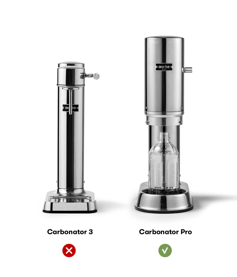 Aarke Glass Bottle - Polished Steel