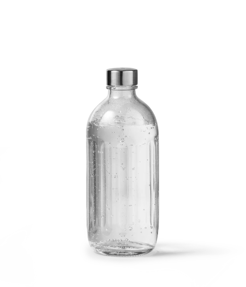 Aarke Glass Bottle - Polished Steel