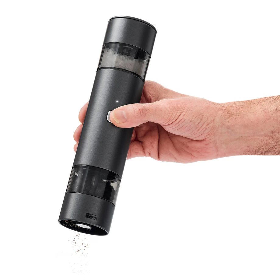 AdHoc Electric Pepper and Salt Double Mill - Dark Grey
