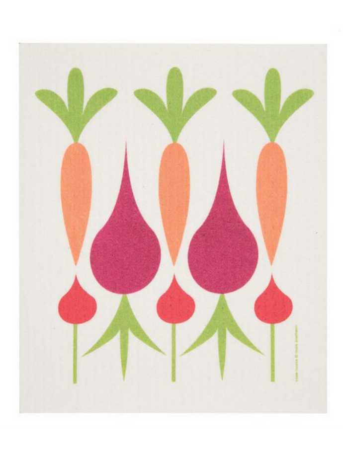 Cose Nuove Swedish Dishcloth - Carrots & Beets