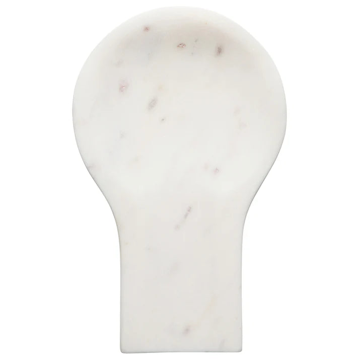 Danica Heirloom Marble Spoon Rest - White