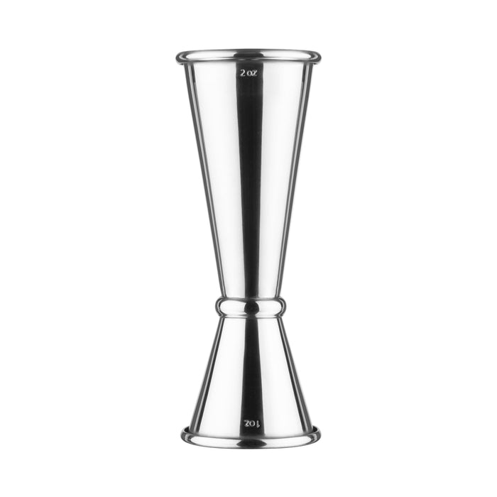 Final Touch Stainless Steel Double Jigger - 1 / 2 oz.