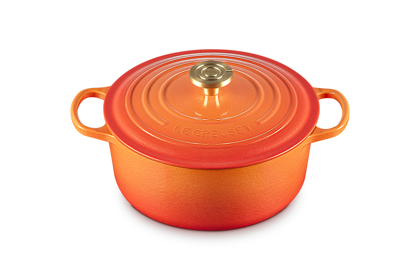 Le Creuset 5.3L Signature Round French Oven -  Flamme Dorée