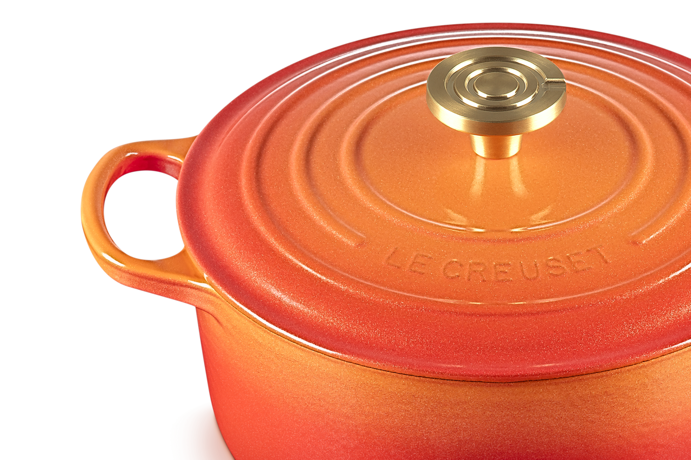 Le Creuset 4.2L Signature Round French Oven - Flamme Dorée