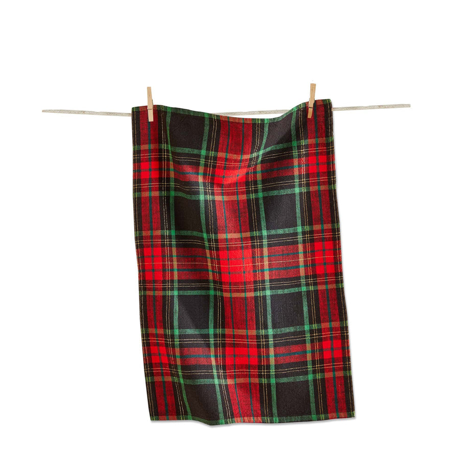 TAG Christmas Plaid Dishtowel - Red Multi