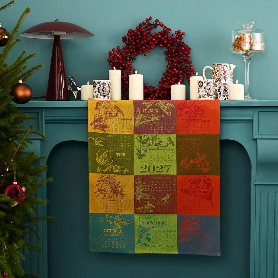 Garnier-Thiebaut Kitchen Towel - Calendrier 2027 Celebration