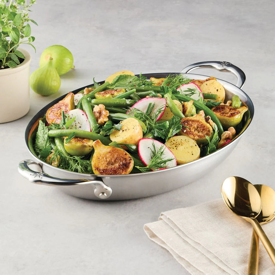 Hestan Provisions Stainless Steel Oval Au Gratin Dish 30cm