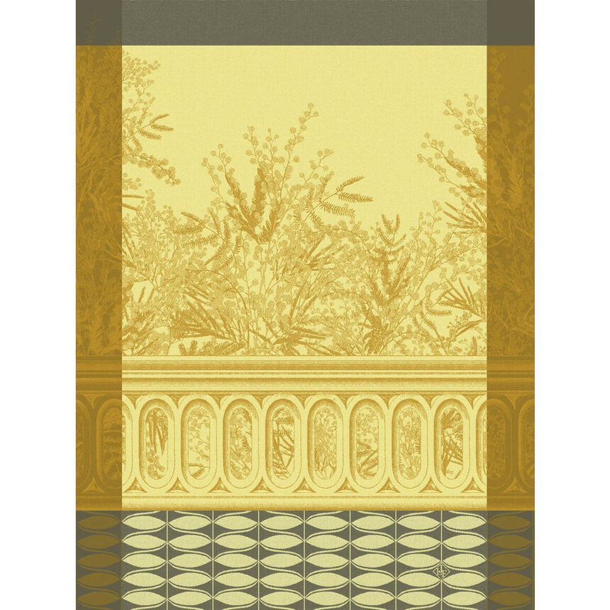 Jacquard Français Cotton Tea Towel - Riviera Mimosa / Yellow