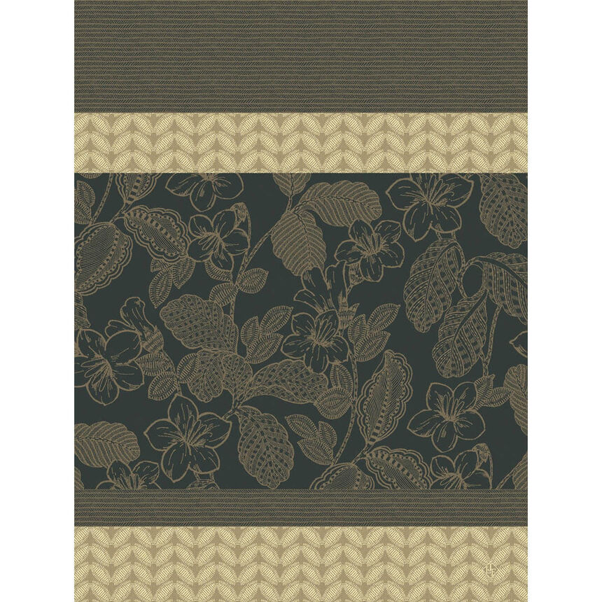 Jacquard Français Cotton Tea Towel - Sulawesi / Green