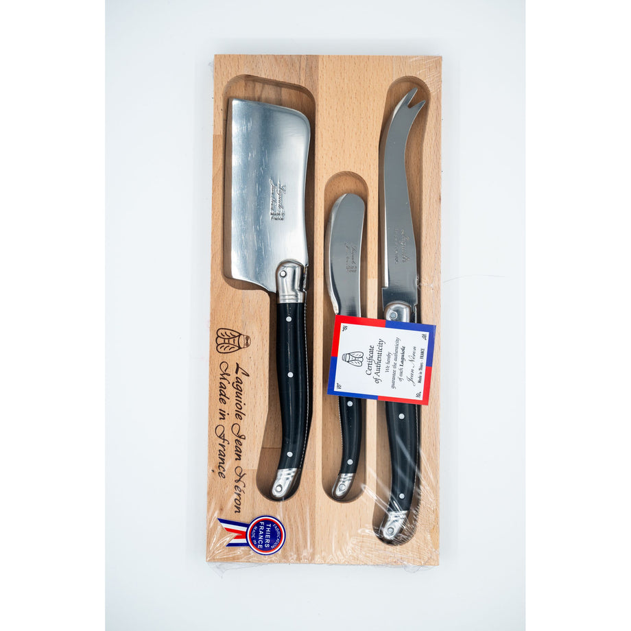 Laguiole Jean Néron Cheese Knife 3-Piece Set - ivory