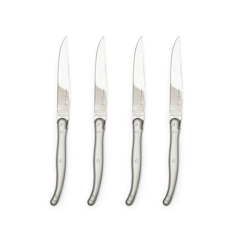 Laguiole Jean Dubost Smooth Steak Knife Set of 4 - Stainless Steel