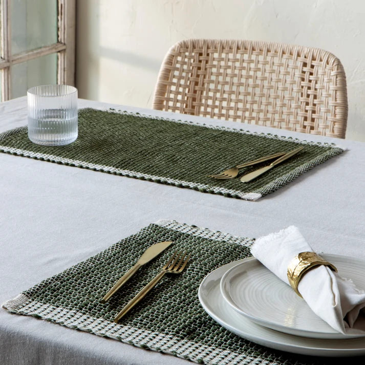Danica Heirloom Lattice Placemat - Olive Branch