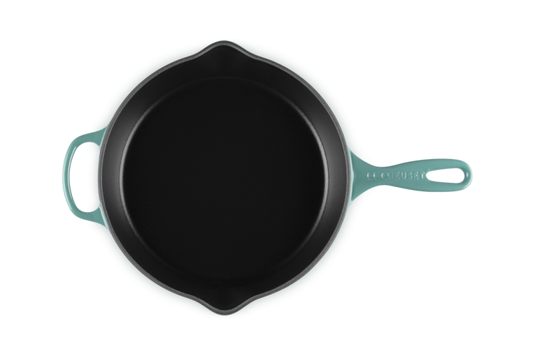 Le Creuset 30cm Signature Iron Handle Skillet - Bleu Riviera