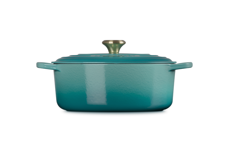 Le Creuset 6.3L Oval French Oven - Bleu Riviera