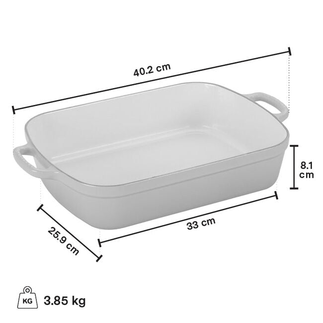 Le Creuset 4.9L Roasting Pan - Oyster