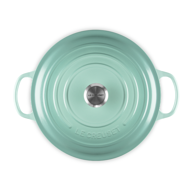 Le Creuset 6.2L Shallow Round Dutch Oven - Sage