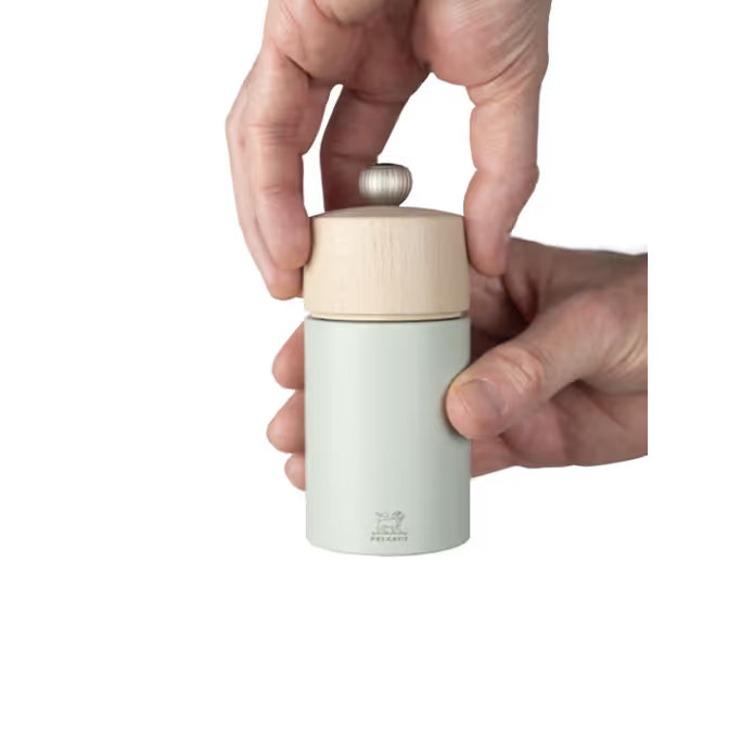 Peugeot  Boreal Zirlion Salt Mill, Wood, Sage Green, 12 cm / 5 "