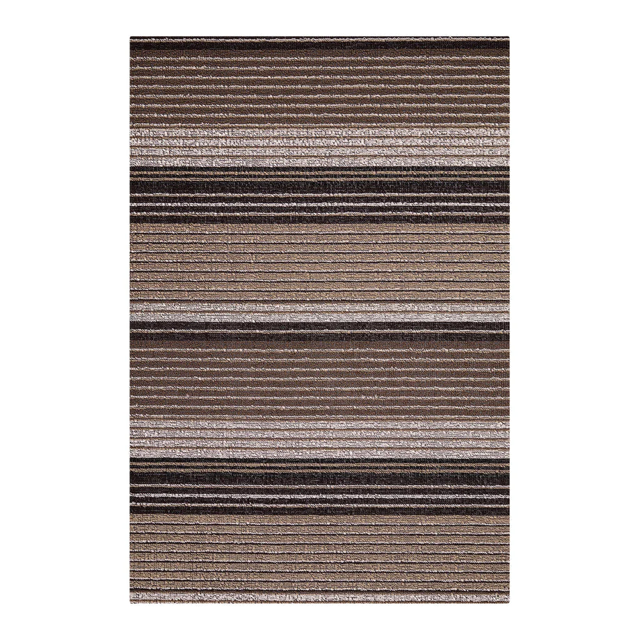 Chilewich Indoor Outdoor Shag Mat – Pleat Stripe / 24" x 36" / Oyster