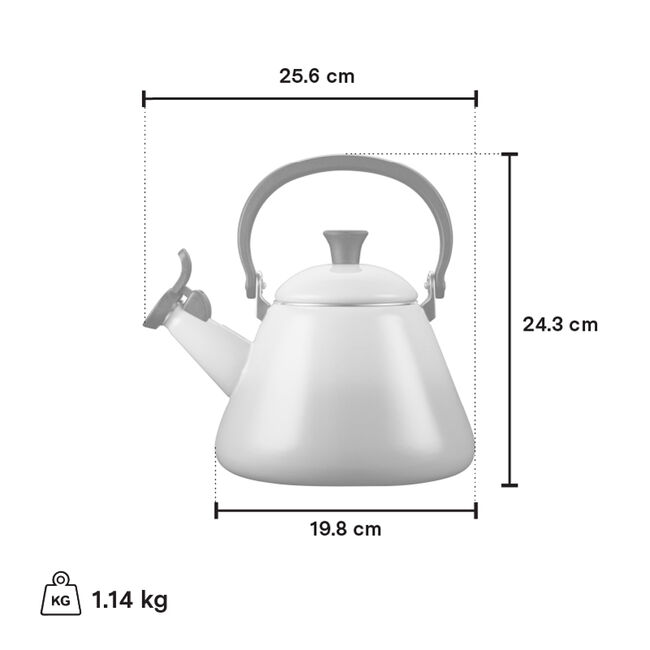 Le Creuset 1.6L Kone Kettle - Oyster