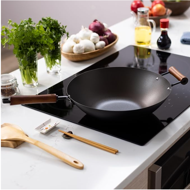 Joyce Chen Pre-Seasoned Carbon Steel Wok - 14"
