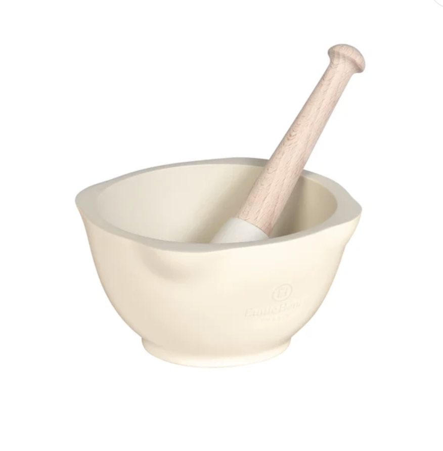 Emile Henry Mortar & Pestle - Argile