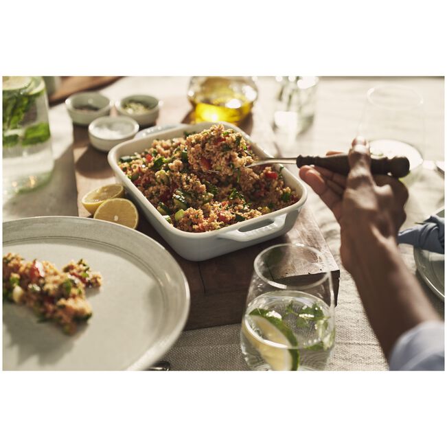 Staub Ceramique Rectangular Baking Dish set of 2 - Light Blue