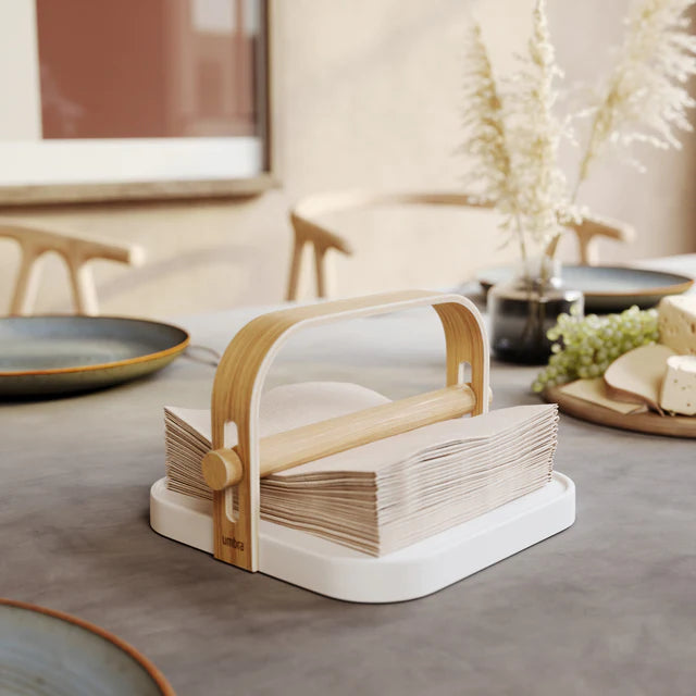 Umbra Bellwood Napkin Holder - White Natural