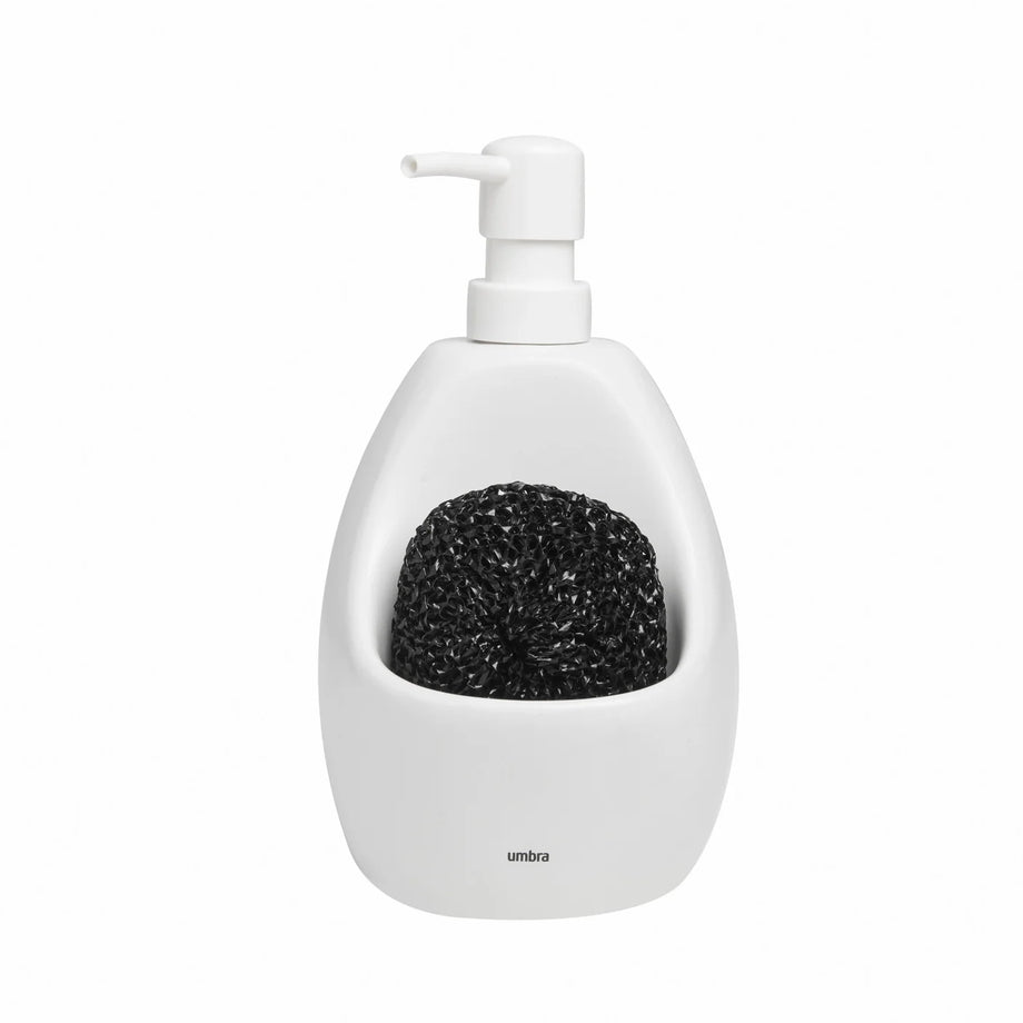 Umbra Joey Soap Pump & Scrubby - White