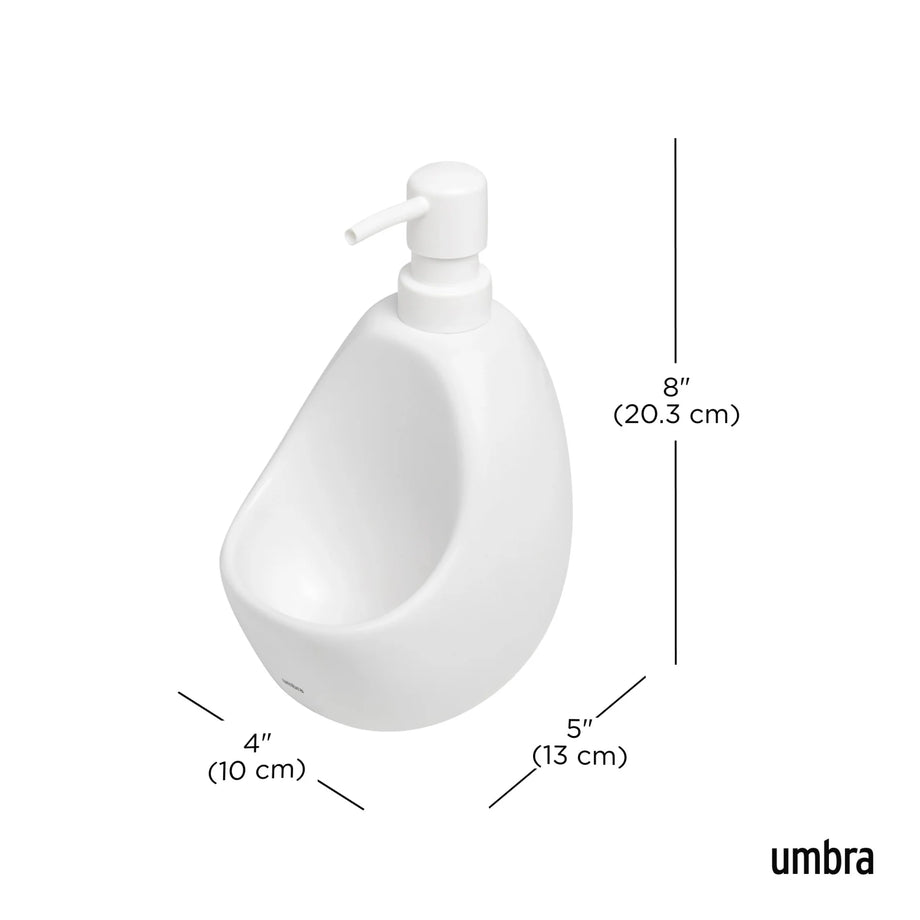 Umbra Joey Soap Pump & Scrubby - White