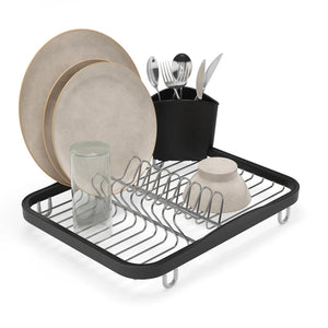 Umbra Sinkin Dish Rack - Smoke Nickel