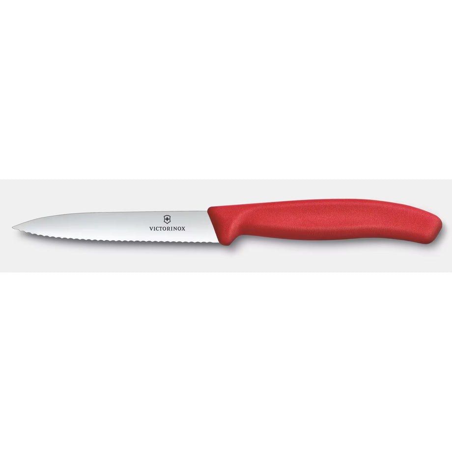 Victorinox 4" Serrated Paring Knife - Red