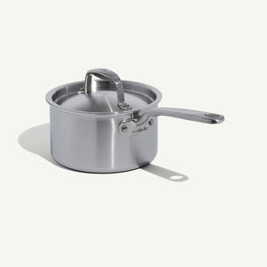 MADE IN Cookware 2 QT 5-ply Stainless Steel Saucepan