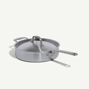 MADE IN Cookware 3.5 QT 5-ply Stainless Steel Saute Pan