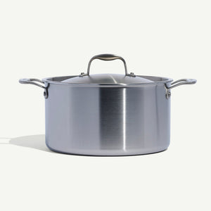 MADE IN Cookware 8 QT 5-ply Stainless Steel Stock Pot