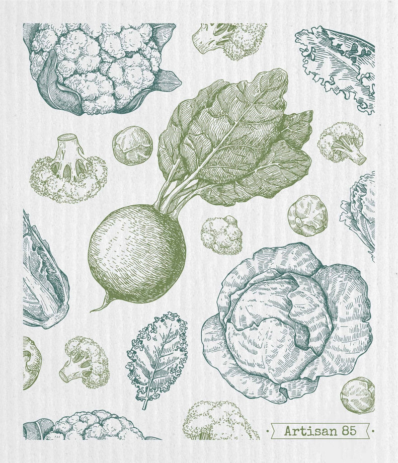 Wet-it Swedish Cloth -Vegetable Patch Green